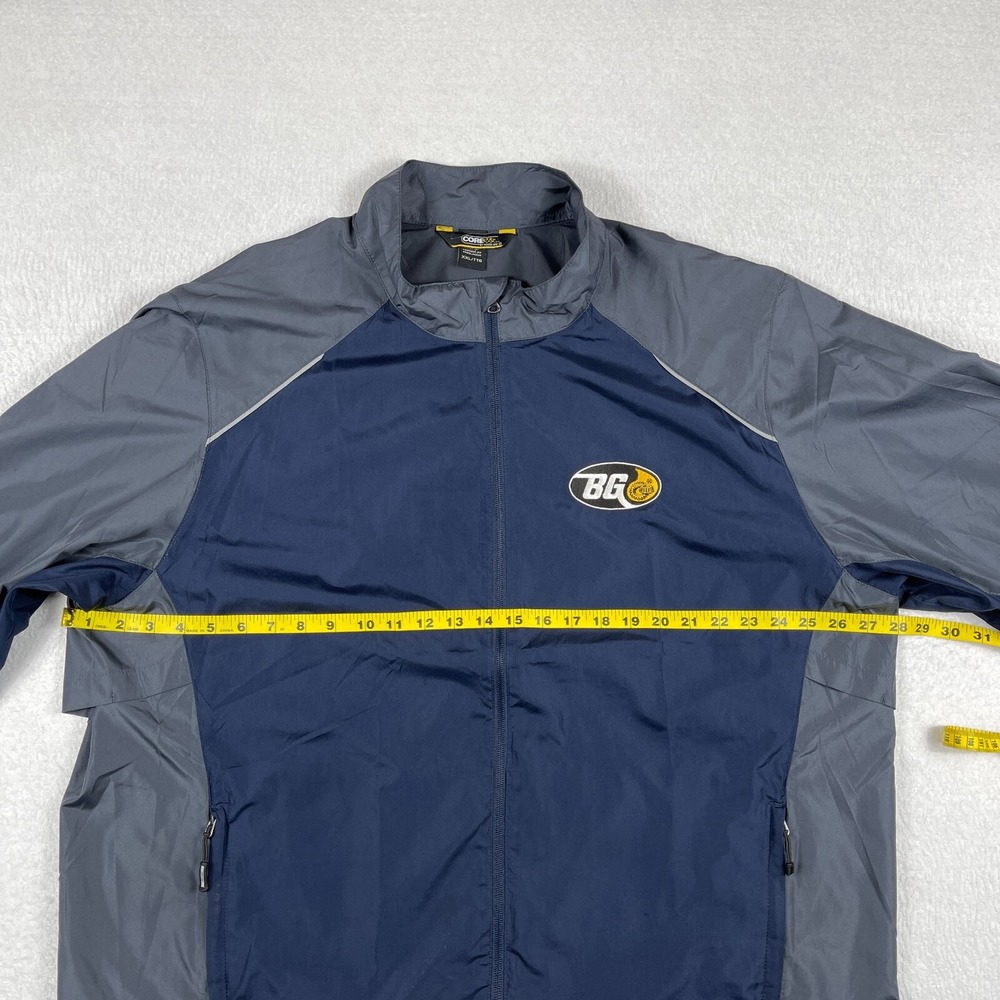 BG Jacket Mens XXL Blue Gray Full‎ Zip Vented Windbreaker Automotive Mechanic - Picture 11 of 16
